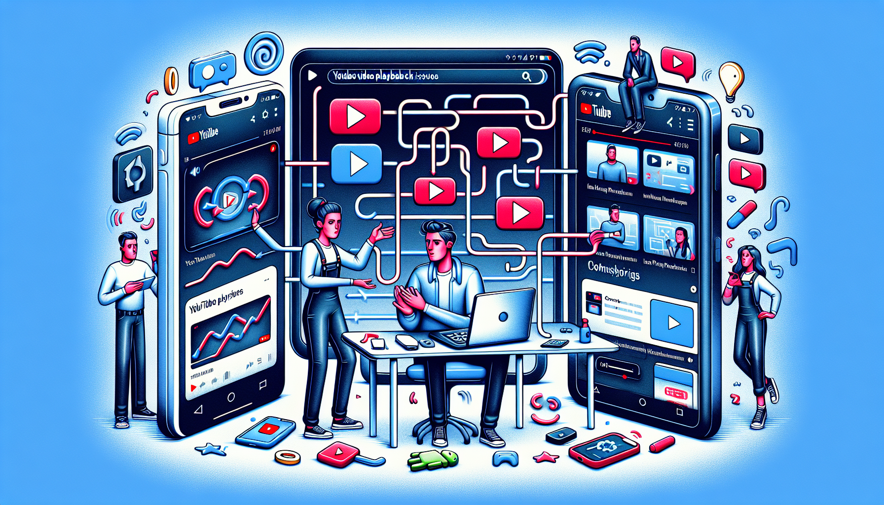 Illustration of device-specific troubleshooting