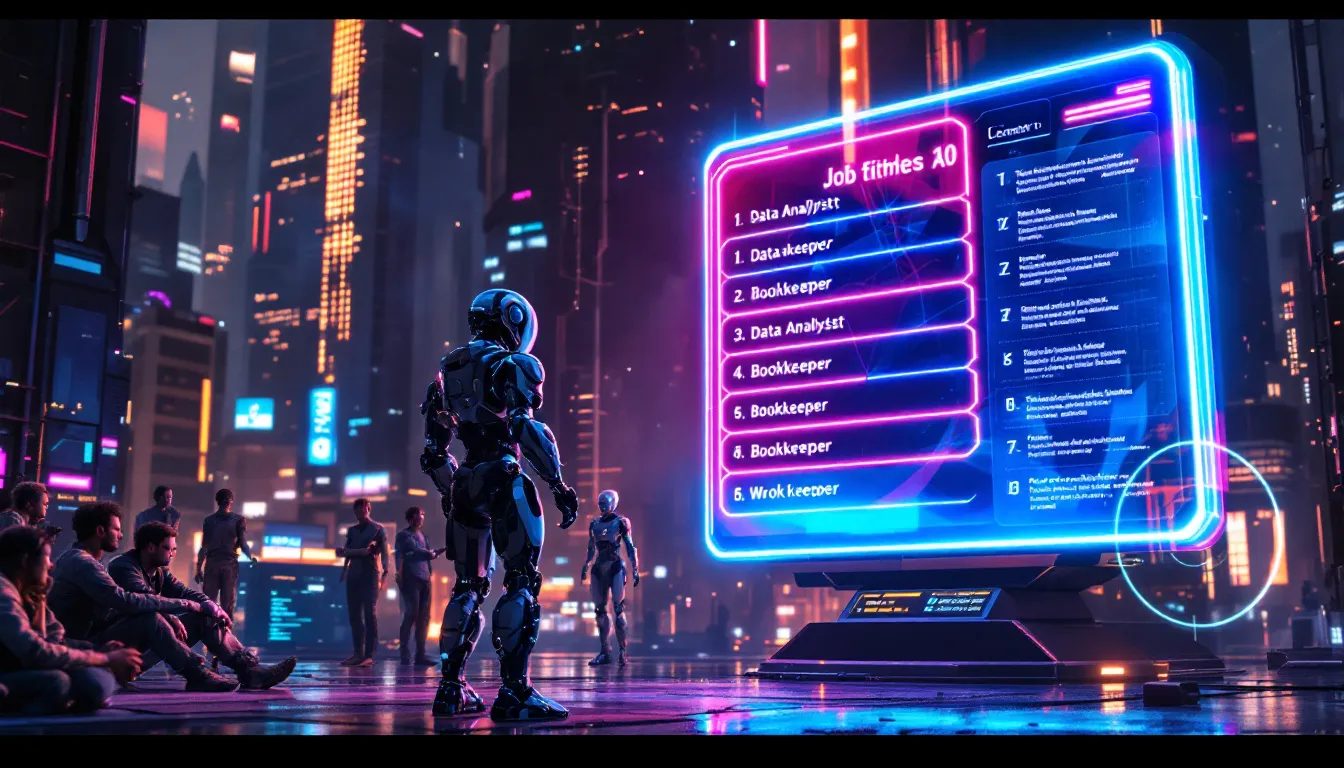A chart depicting the top 10 jobs likely to be replaced by AI.