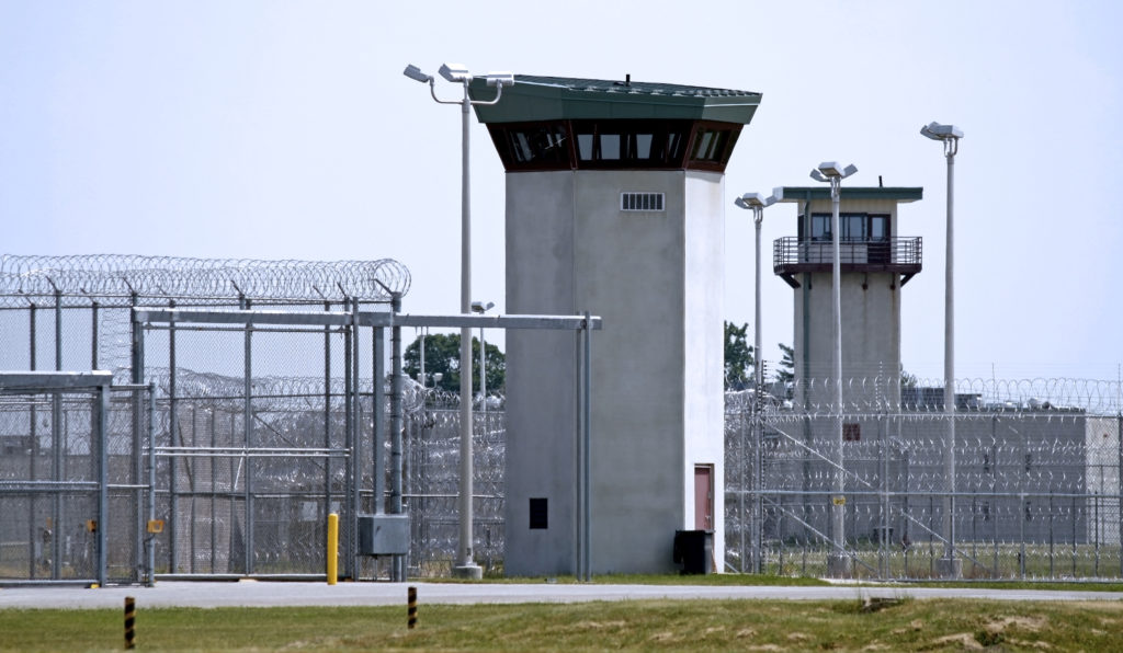 Prison and guard tower