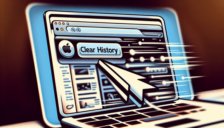 Illustration of clearing Safari cache and website data