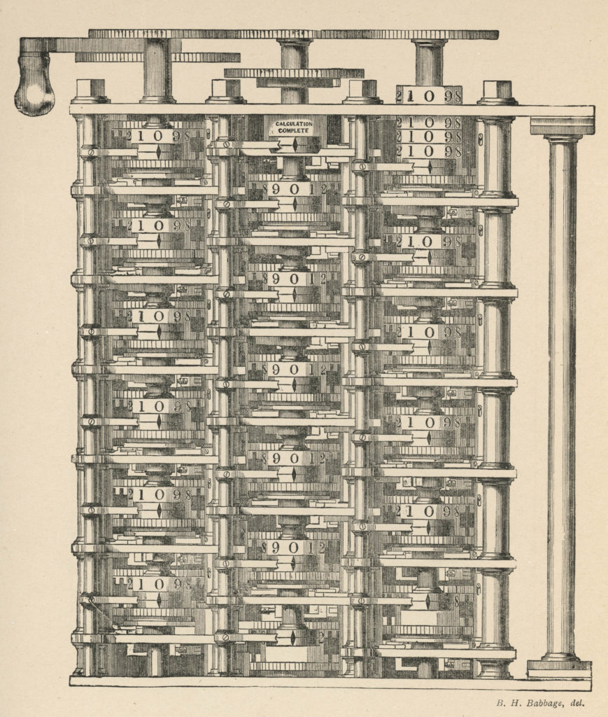 Charles Babbage's difference engine.