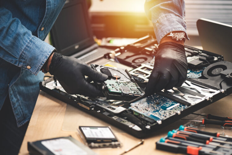 repairing the broken computer