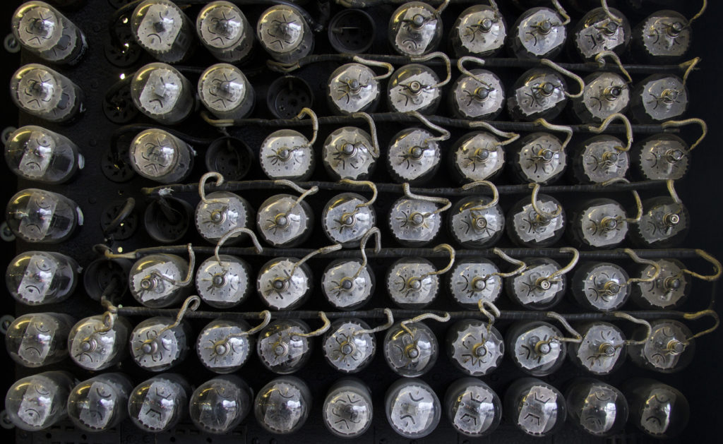 ENIAC computer tubes.