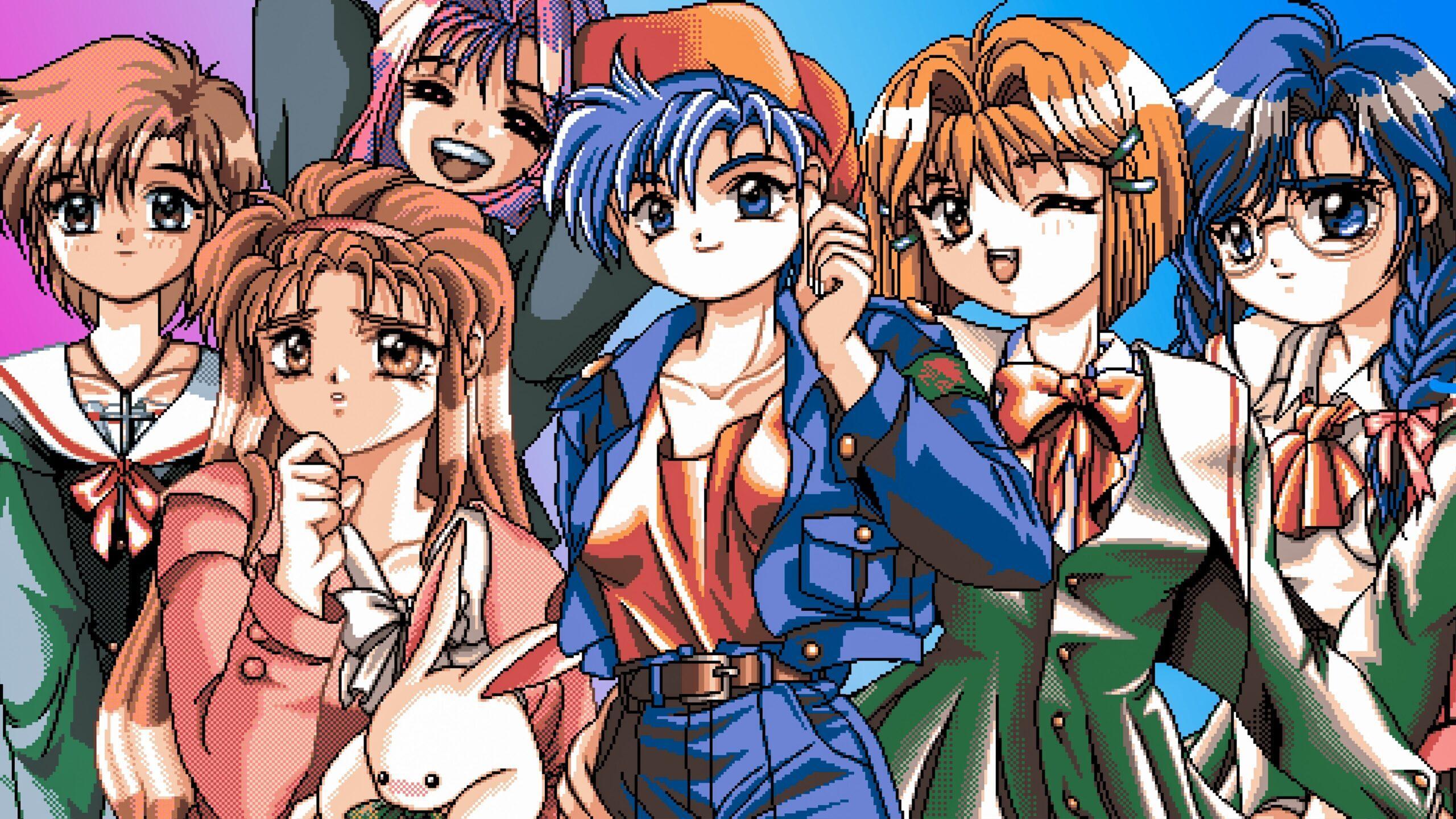 retro vintage group of zine anime manga girls