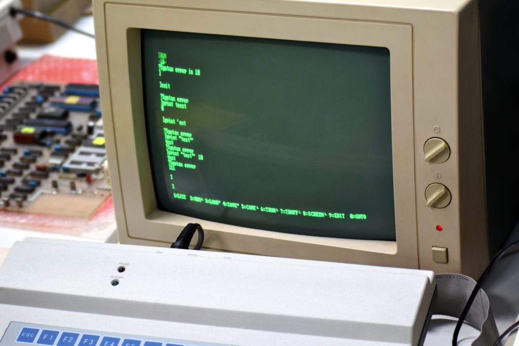 Old 8-bit personal computer.