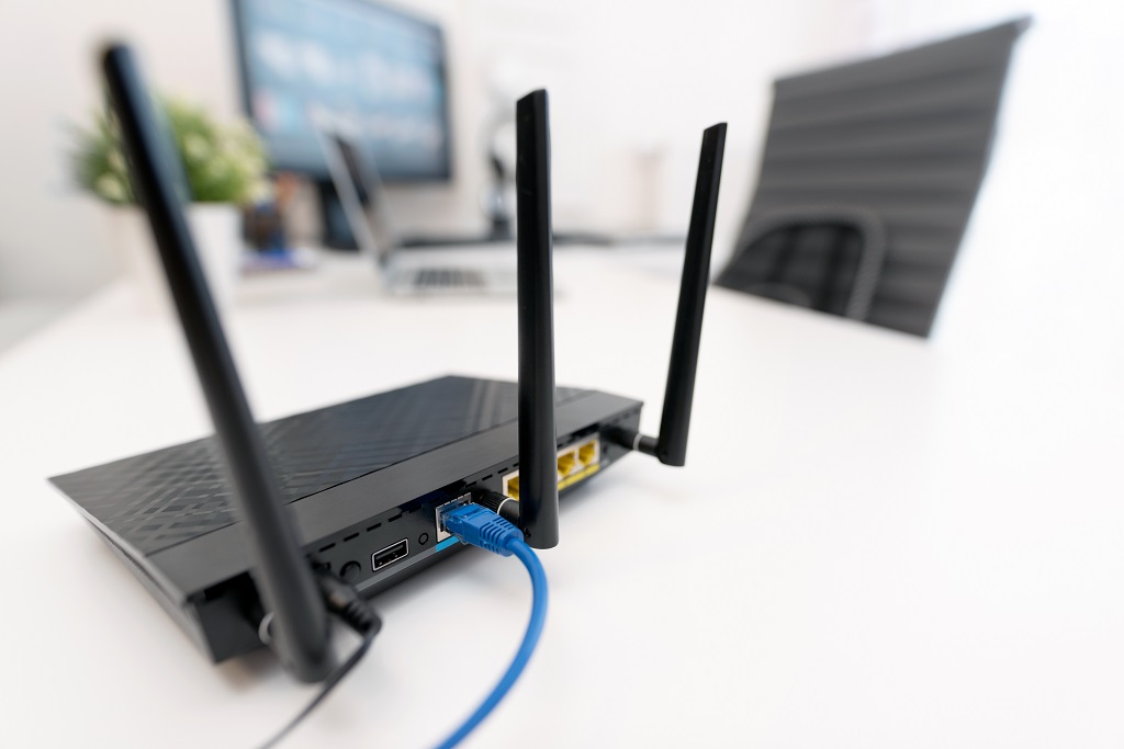 Modern dual band wireless router 